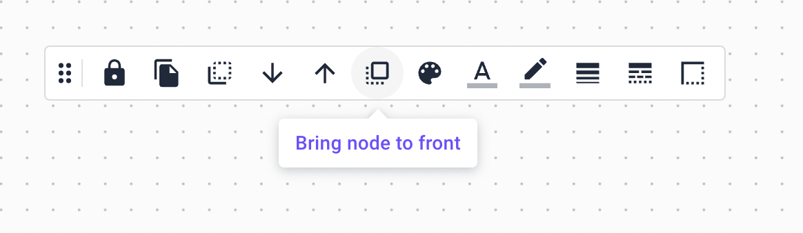 Bring node to front