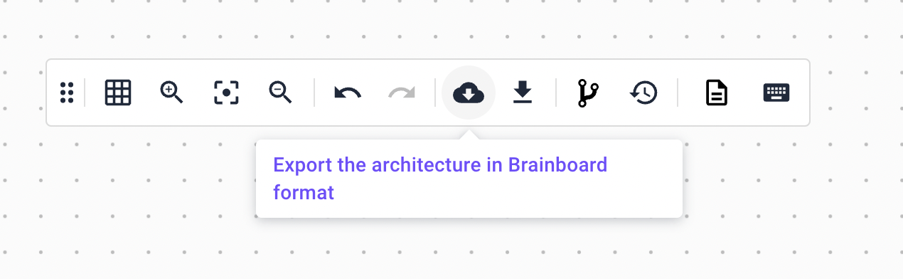 Export the architecture in Brainboard format